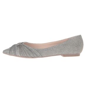 Nina Silver Textured Women's Flats